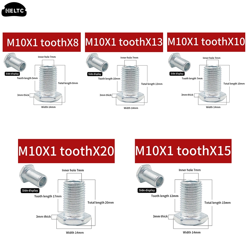 Teeth Whitening With Light - スレッド付きチューブ,M10,ナット付き,中空ネジパイプ,歯のホワイトニング,接着剤ベース,接続アクセサリー