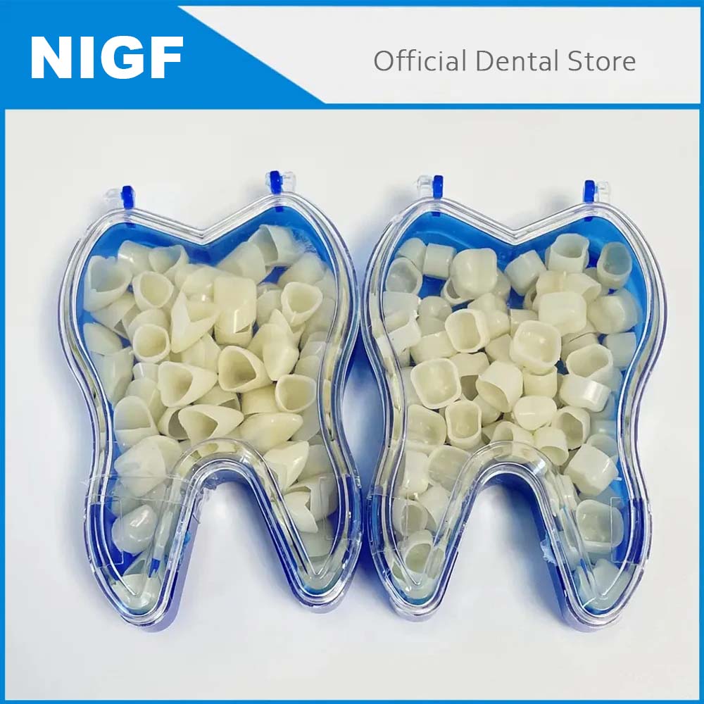Teeth Whitening Vape - NIGF 50 ピース/箱歯科一時的なクラウンキット前歯前臼歯後歯ベニア歯科歯のホワイトニングツール