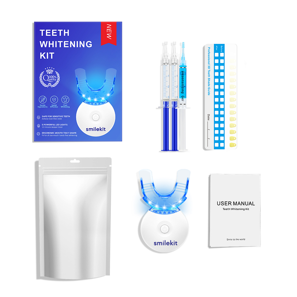 Teeth Whitening Results - 歯のホワイトニングキット - 35% カルバミド過酸化物を含む 5X LED