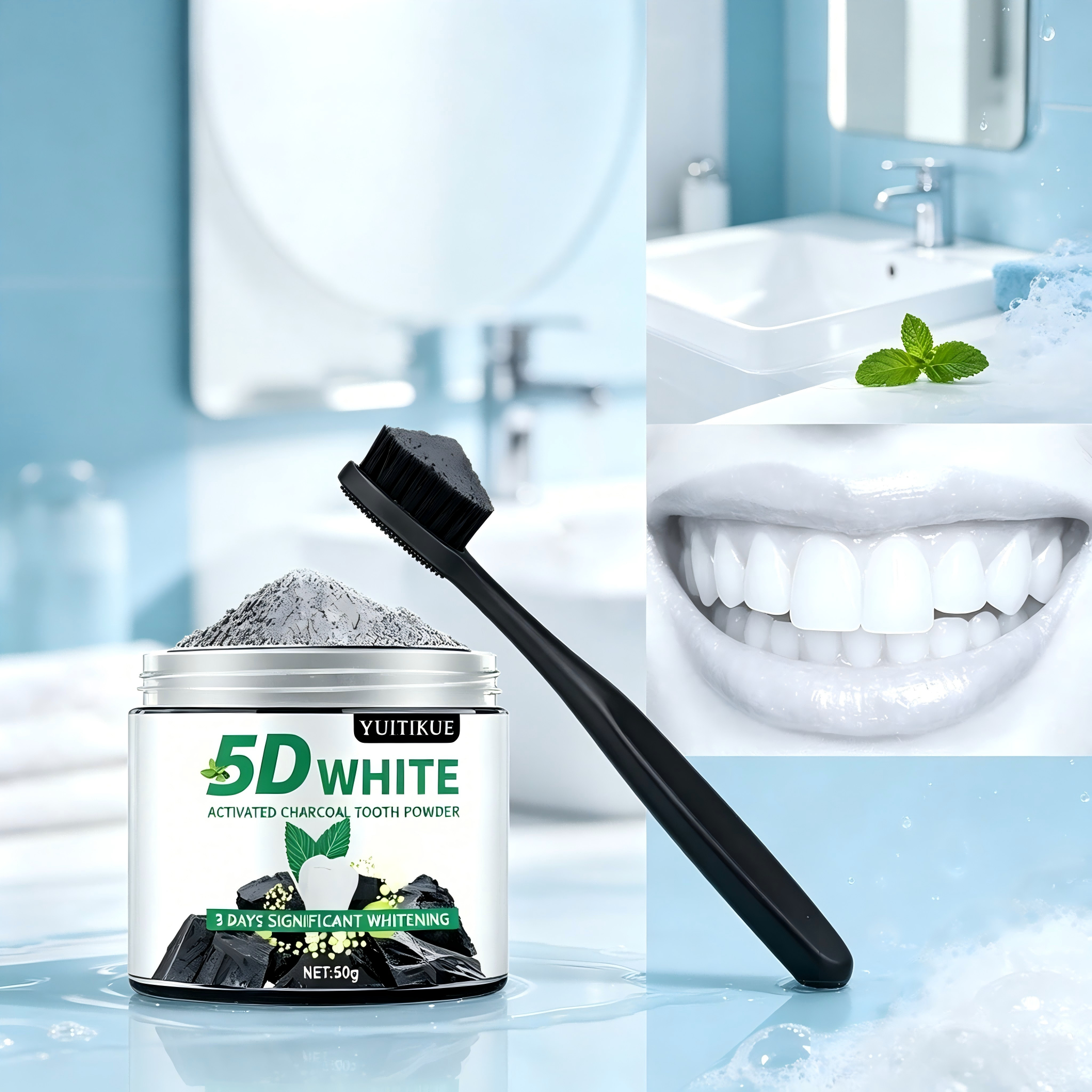 Teeth Whitening Vape - YUlTlKUE 5D ホワイト活性炭歯磨き粉 天然歯のホワイトニング オーラルケア フレッシュブレス