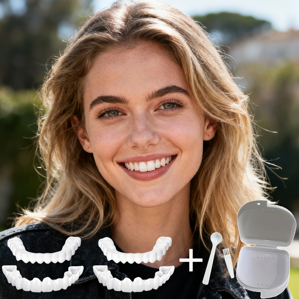 Teeth Whitening For Photos - 新しい家族の集まりに欠かせない歯のベニア 再利用可能なインスタントスマイルホワイトニング 写真用に温かく明るく H2931