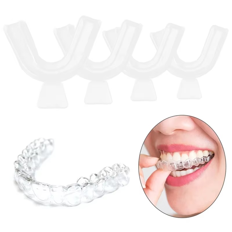 Teeth Whitening Vape - 1/8pc マウスガード EVA 歯プロテクターナイトガード口トレイ歯ぎしり研削抗いびき歯ホワイトニングボクシング保護