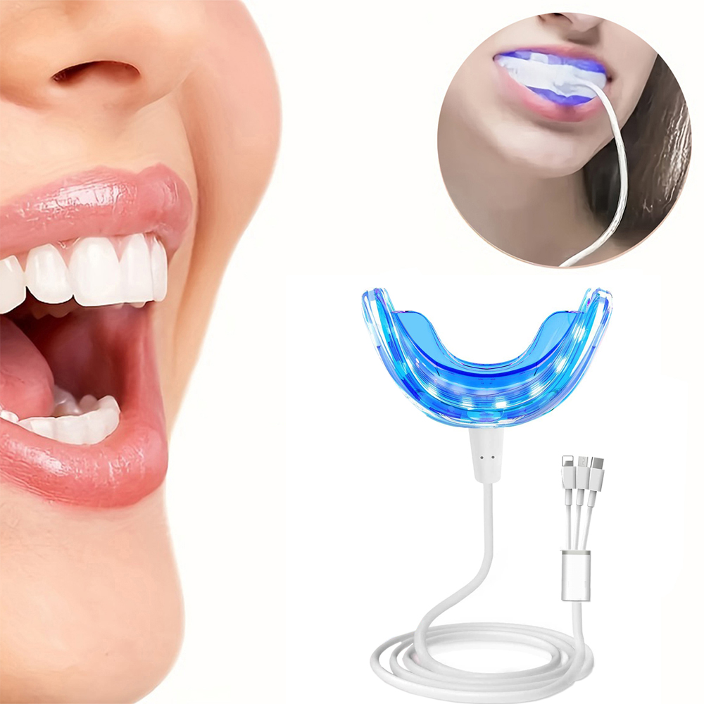 Teeth Whitening Vape - 強化されたコールドライトジェルを備えたポータブル歯のホワイトニングランプは、歯の黄ばみを除去します。口腔ホワイトニングケアの奇跡です。