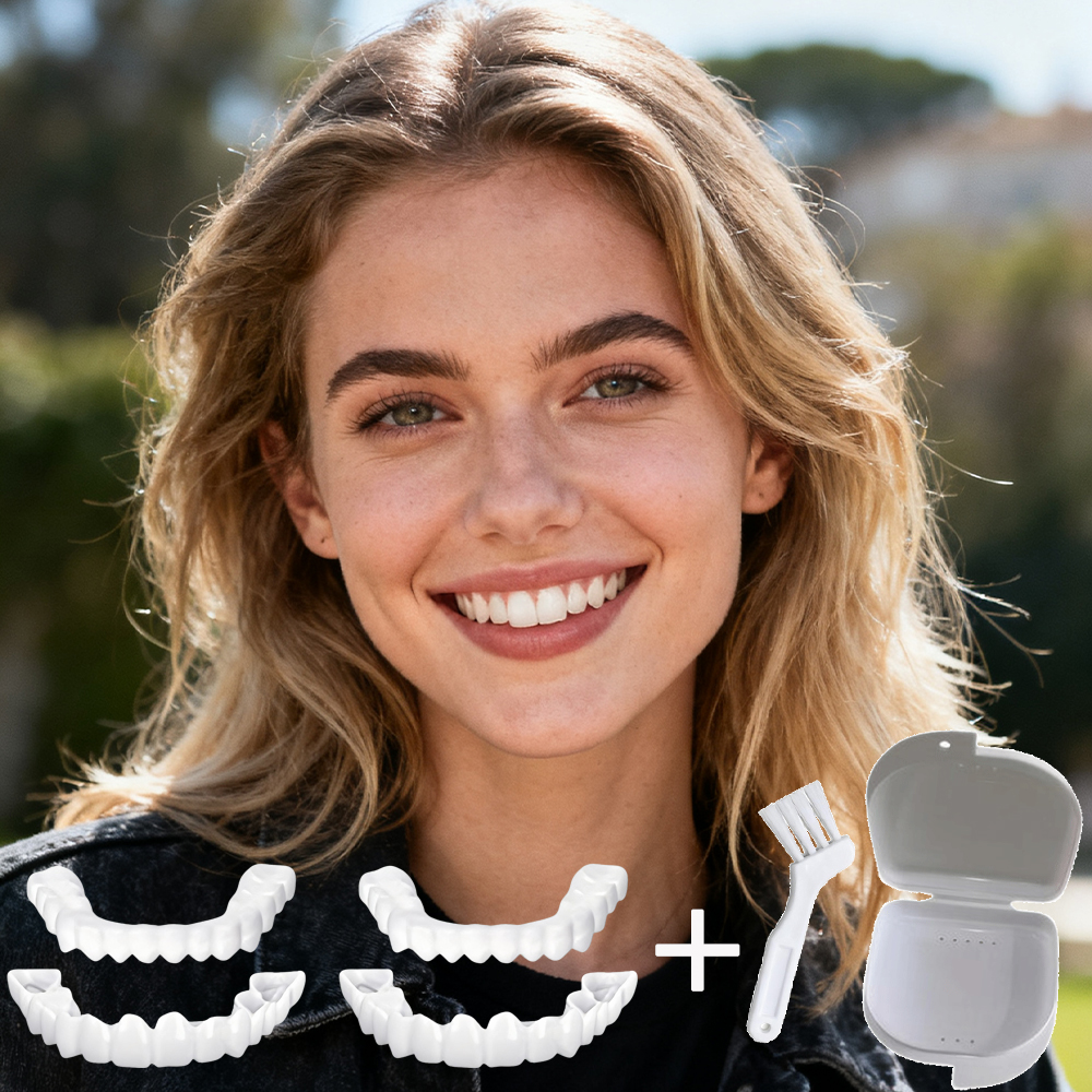 Teeth Whitening For Photos - 新しいホリデー旅行スペシャル歯のベニア 再利用可能なインスタントスマイルホワイトニング 写真用に明るく輝く H2931