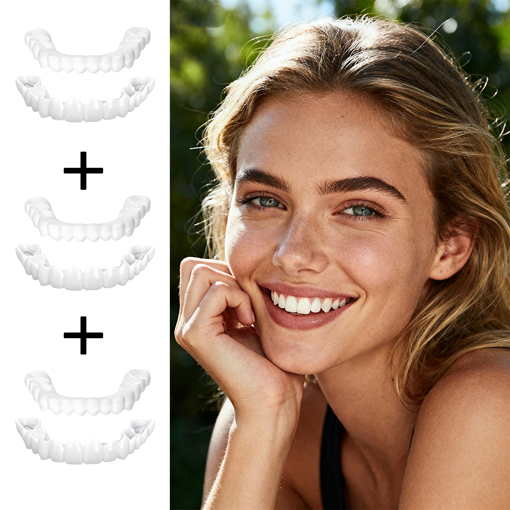 新しい卒業写真用特殊歯ベニア 再利用可能なインスタントスマイ - Teeth Whitening For Photos のレビューと価格