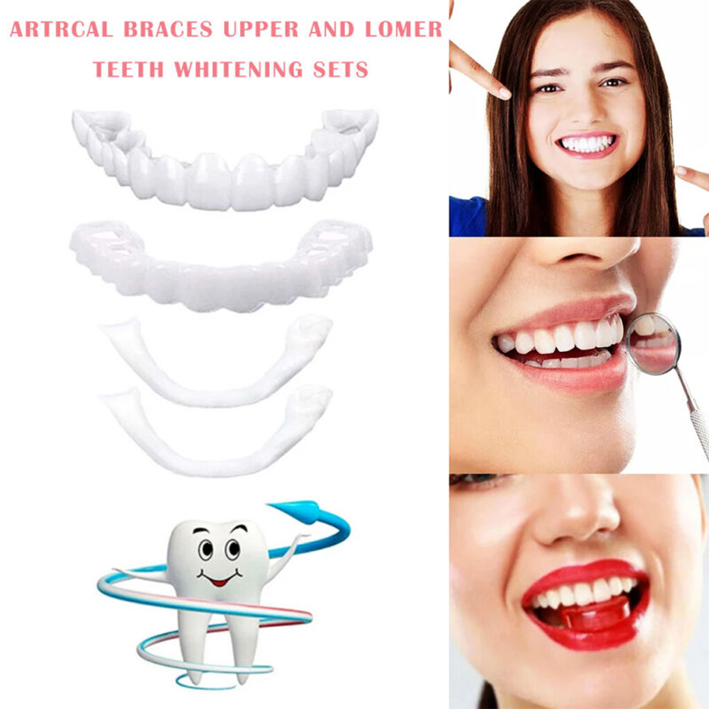 ライコン義歯セットフィット一時的な矯正歯義歯偽歯口腔衛生ケア - Teeth Whitening Usa のレビューと価格