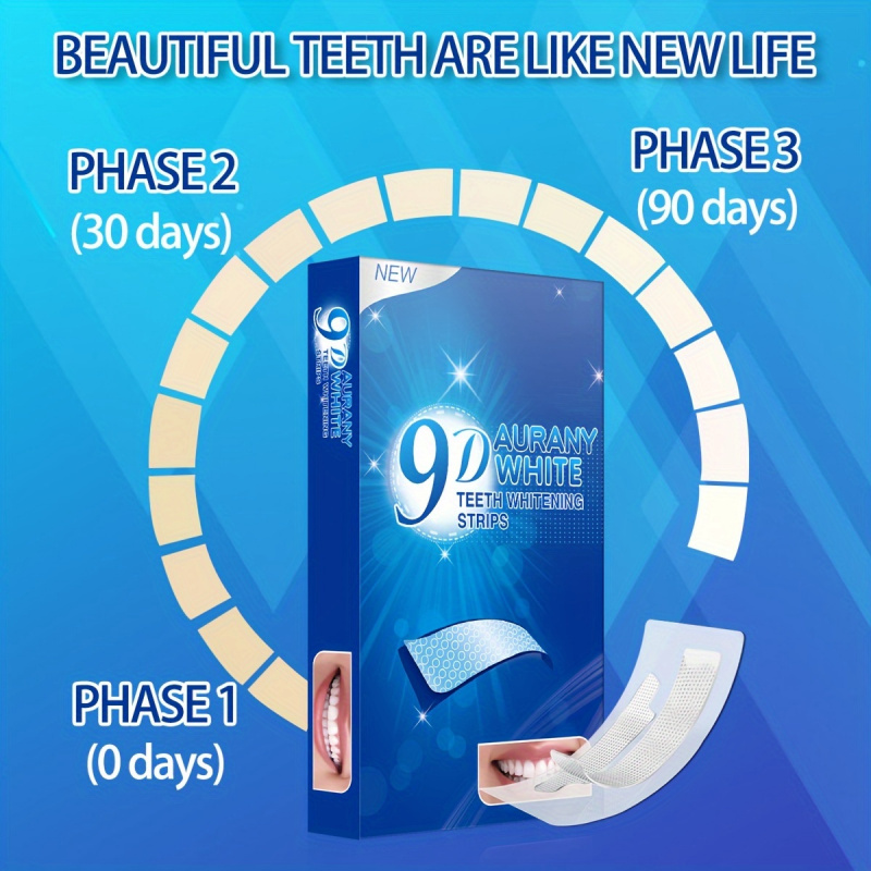 9D Aurany ホワイト歯ホワイトニング ストリップ 2 - Teeth Whitening Vape のレビューと価格