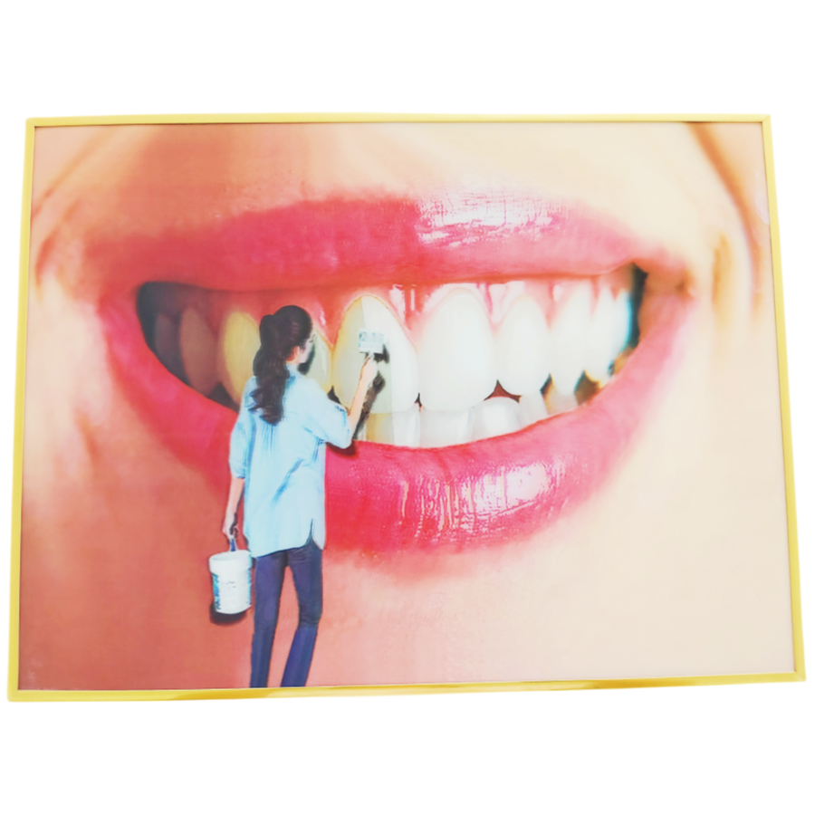 歯科医院/病院の装飾用の装飾的な3D写真壁掛け、美しい歯、歯 - Teeth Whitening For Photos のレビューと価格