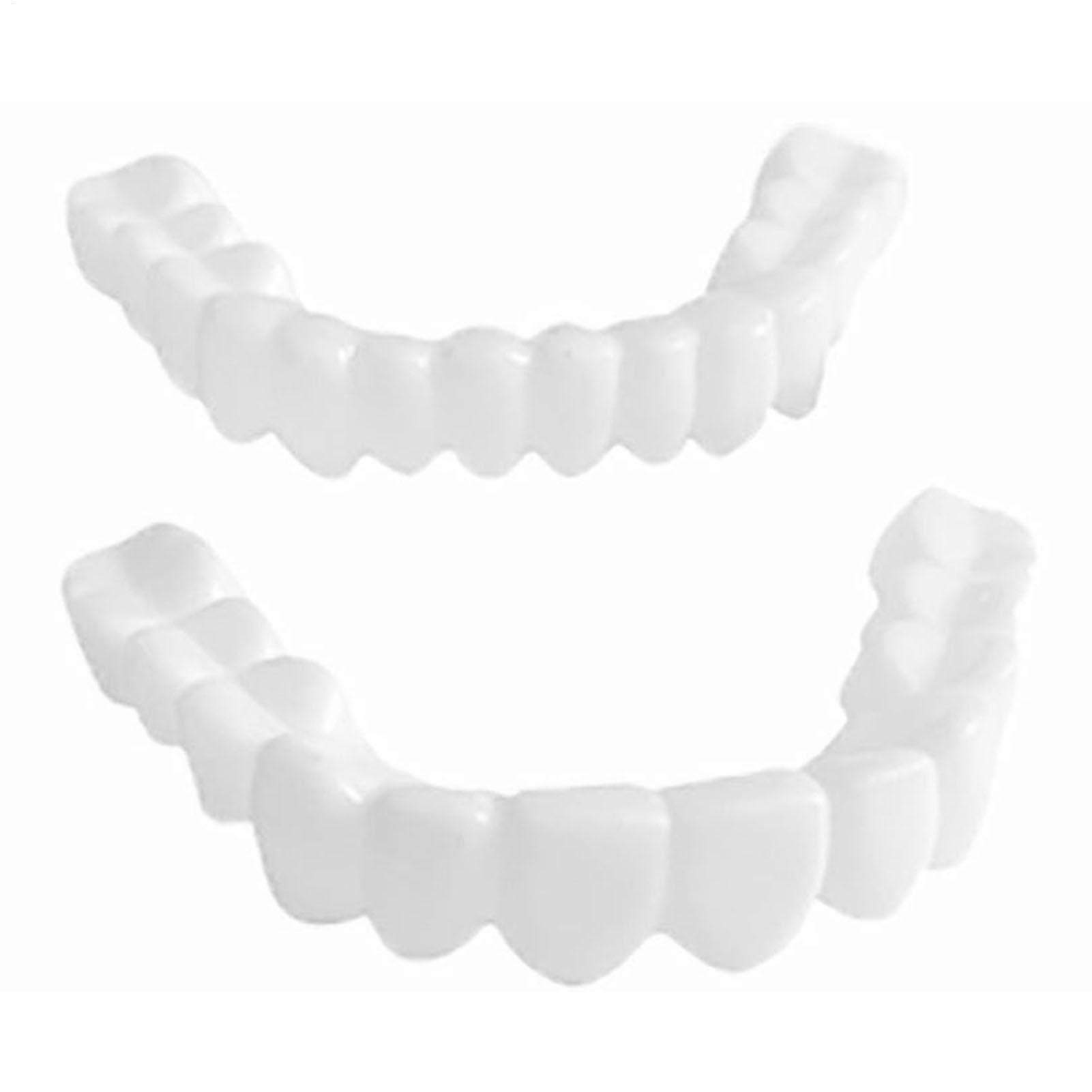 新しい再利用可能な義歯ベニアホワイトニングインスタントスマイ - Teeth Whitening For Photos のレビューと価格