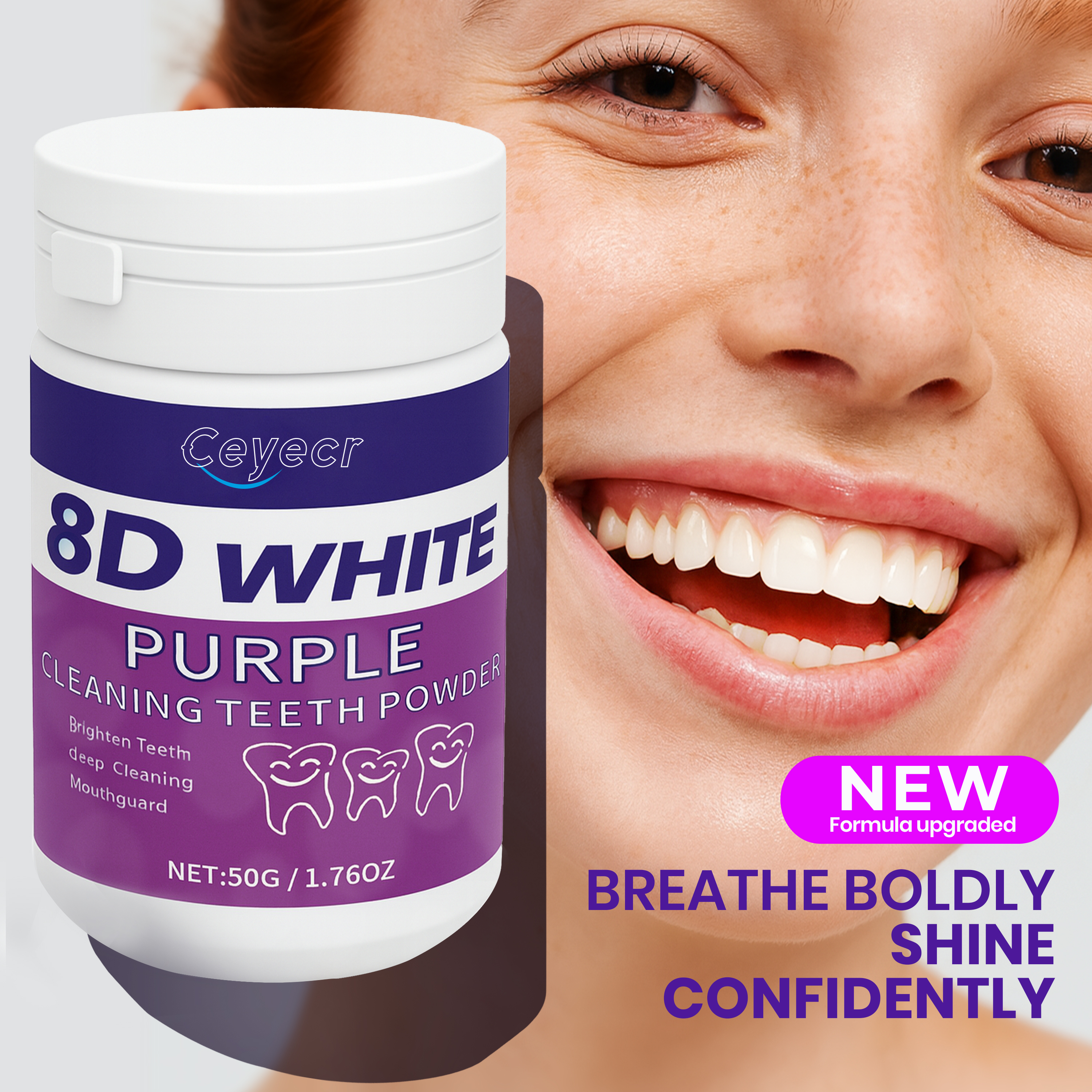 8D ホワイト歯ホワイトニングパウダー、50g/1.76 オ - Teeth Whitening Vape のレビューと価格