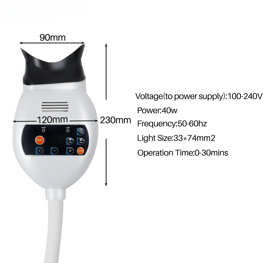 調整可能な3色LED歯のホワイトニング促進器、歯科用コールド - Teeth Whitening With Light のレビューと価格