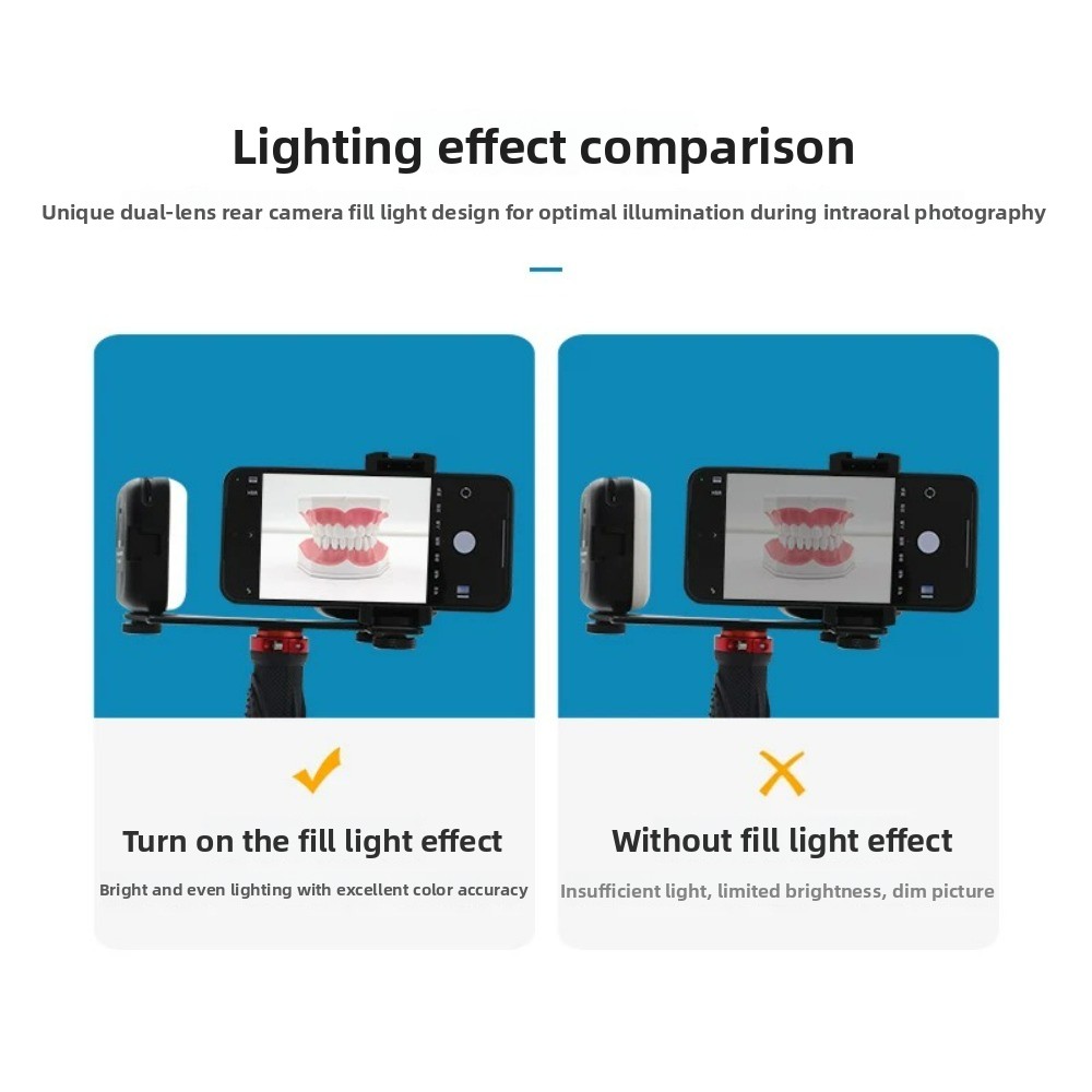 歯科用撮影ライト、スマートフォン用Bluetooth LED - Teeth Whitening Vape のレビューと価格