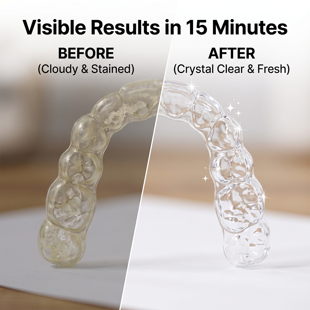 義歯洗浄タブレット 歯のホワイトニングトレイ＆マウスガード用 - Teeth Whitening Usa のレビューと価格