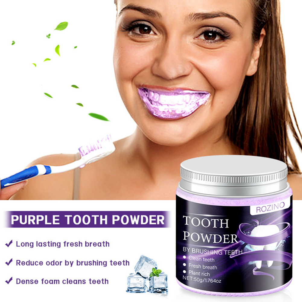 紫白歯磨き粉は頑固な汚れを効果的に除去します。 自信を持って - Teeth Whitening For Photos のレビューと価格