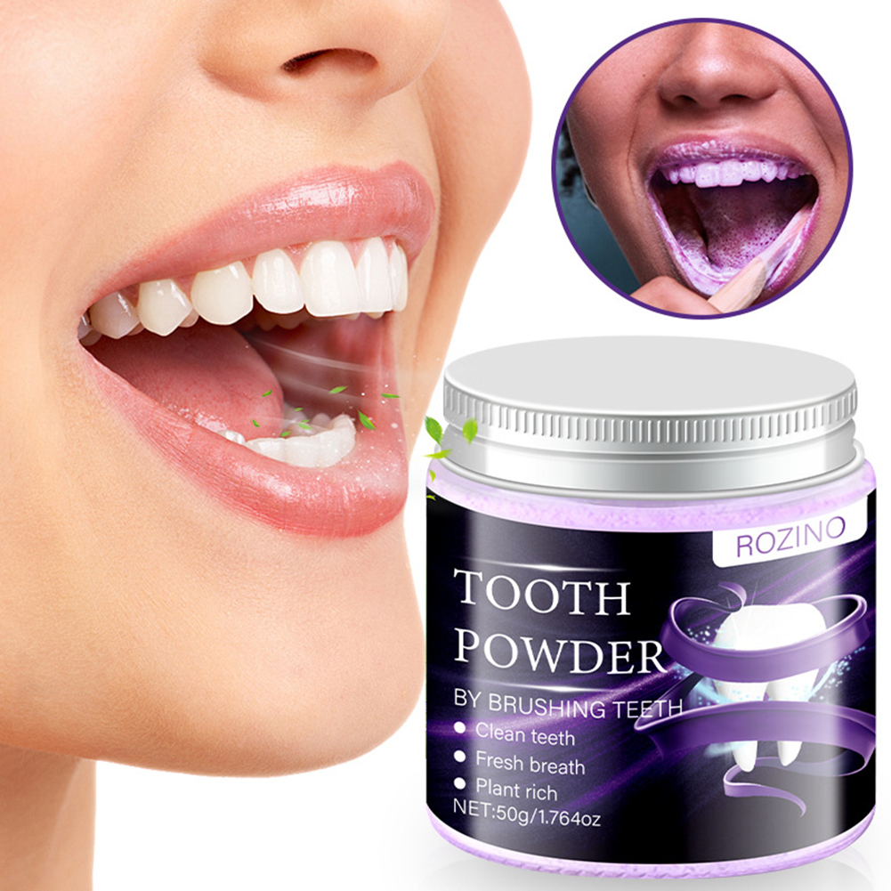 紫白歯磨き粉は頑固な汚れを効果的に除去します。 自信を持って - Teeth Whitening For Photos のレビューと価格