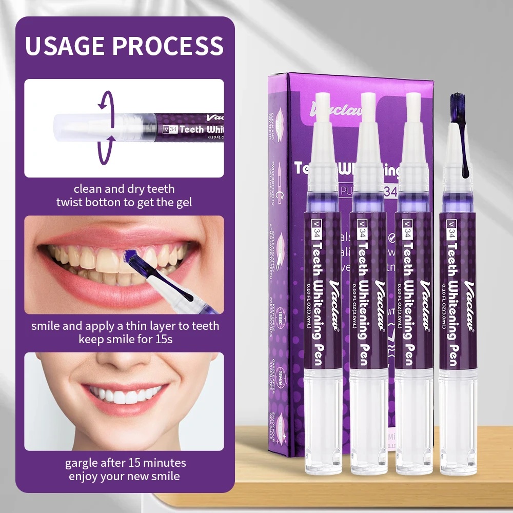 ヴァクヴァル V34 パープル歯ホワイトニングジェルペン、イ - Teeth Whitening Vape のレビューと価格