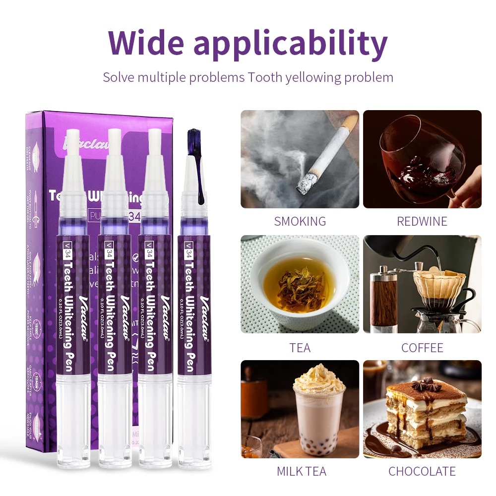 ヴァクヴァル V34 パープル歯ホワイトニングジェルペン、イ - Teeth Whitening Vape のレビューと価格